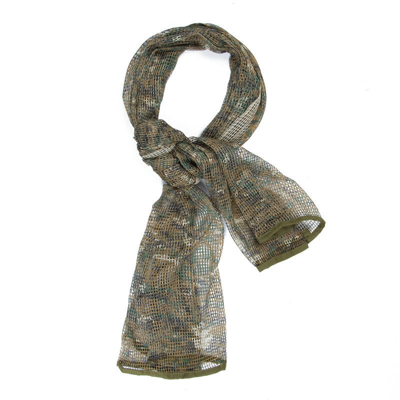 Camouflage Tactical Scarf Multi-purpose Breathable Mesh Scarf Magic Scarf Outdoor Cycling Scarf