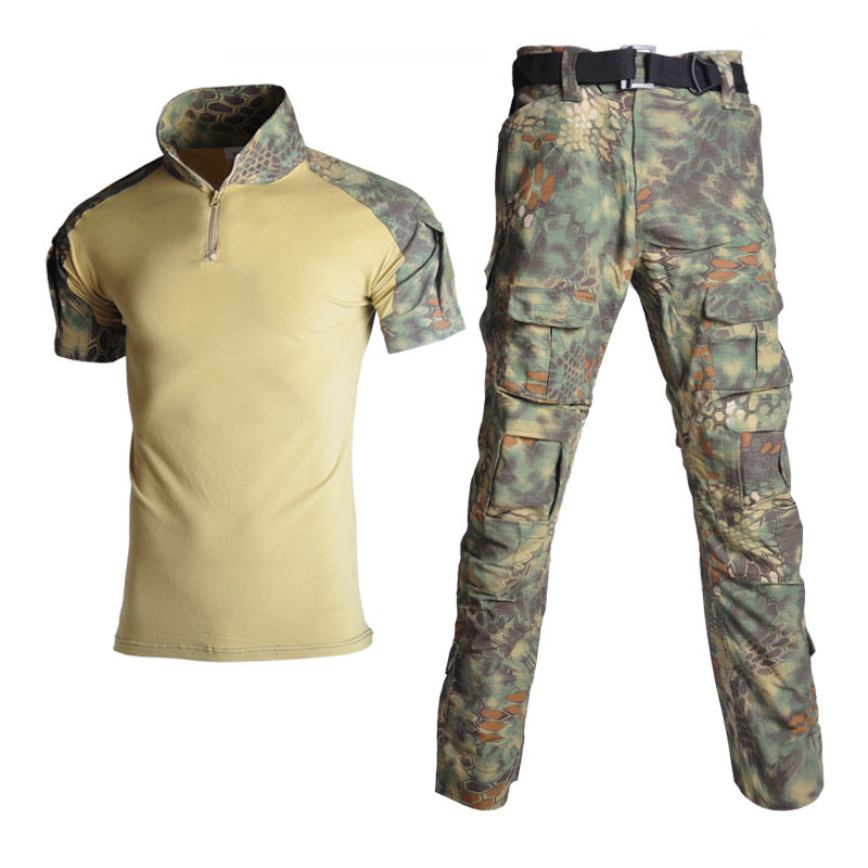 Outdoor Training Frog Suit Camouflage Short Sleeve Frog Combat Uniforms