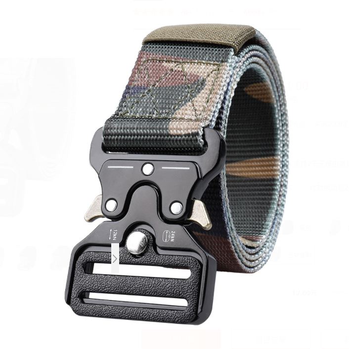 Tactical Belt Army Fan Men's and Women's Casual Quick Release Alloy Buckle Belt