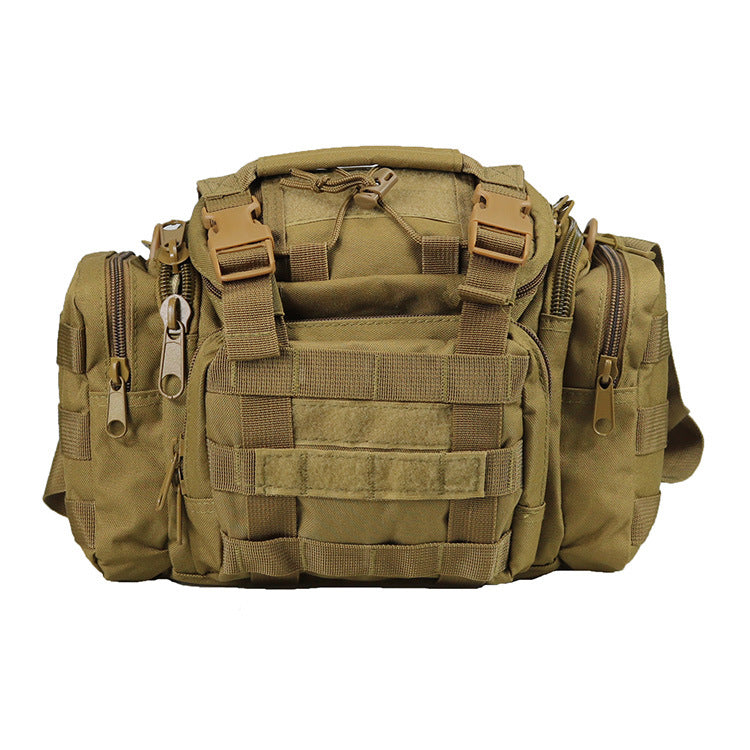 Outdoor Camouflage Multifunctional Fanny Pack Army Fans Shoulder Bag Tactics Single Shoulder Bag Fishing Bag