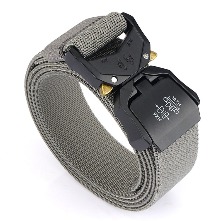 Outdoor Tactical Belt Aluminum Alloy Lightweight Outer Belt Elastic Braid Belt