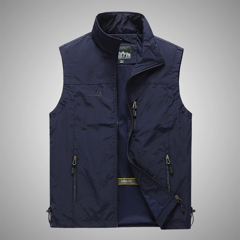 New Waistcoat Male Outdoor Leisure Young Photography Fishing Vest Sports Sleeveless Vest