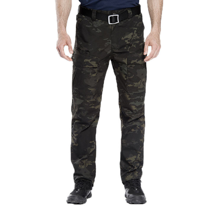 Tactical Pants Men's Waterproof Camouflage Pants Overalls Multi-bag Pants Army Fan Special Forces Training Trousers