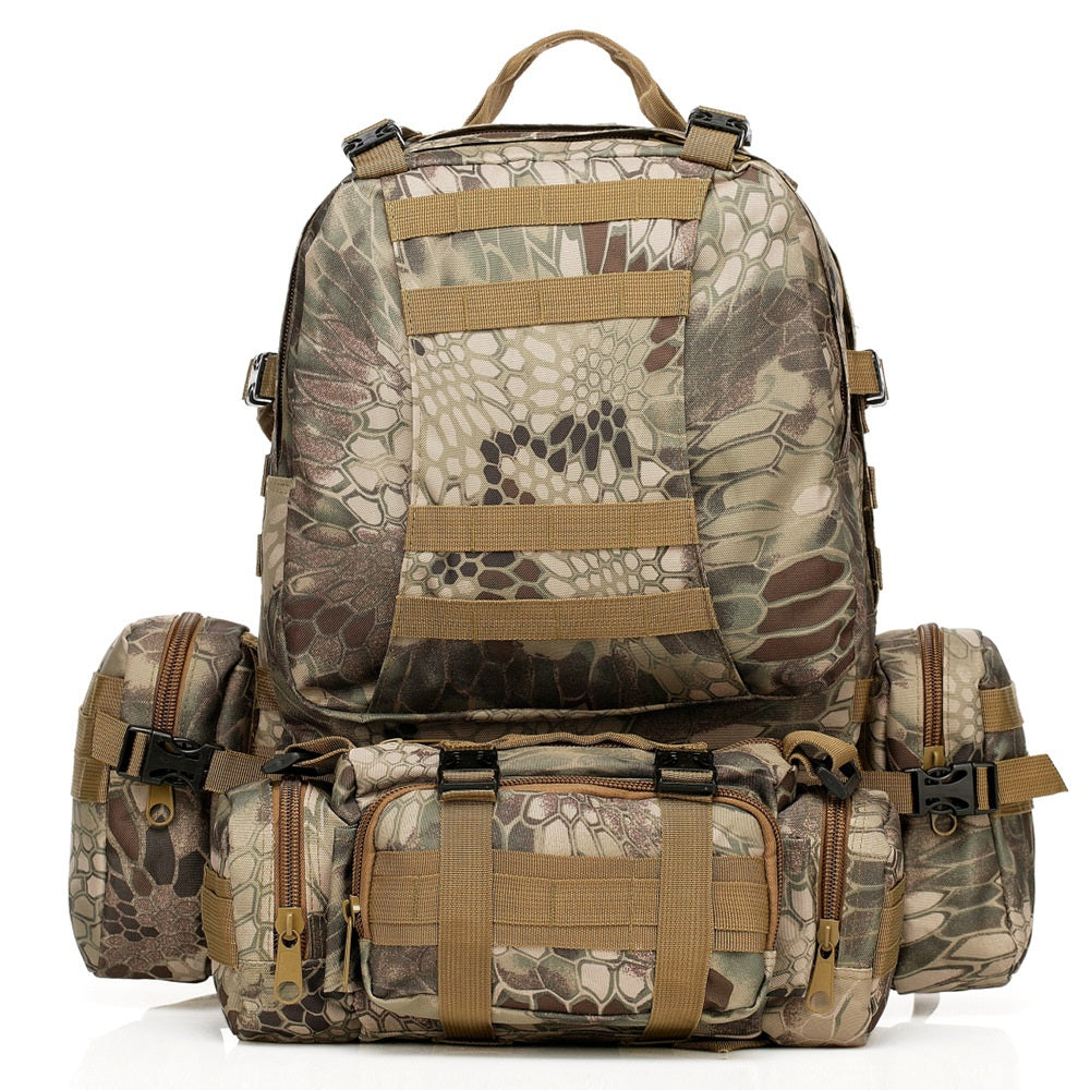 Outdoor Army Camouflage Trekking Tactics Mountaineering Backpack