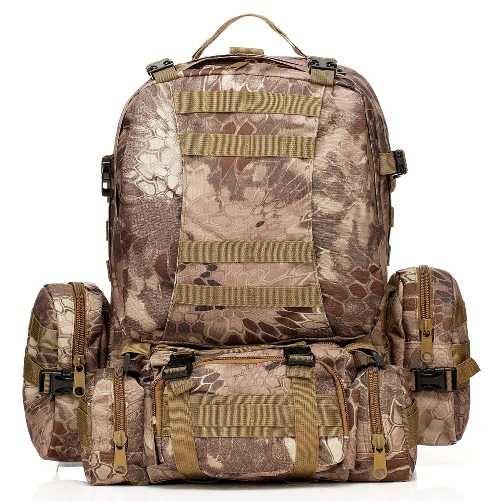 Outdoor Army Camouflage Trekking Tactics Mountaineering Backpack