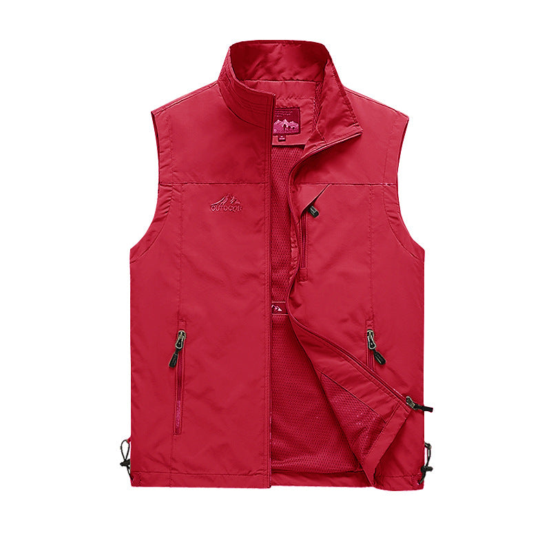 New Waistcoat Male Outdoor Leisure Young Photography Fishing Vest Sports Sleeveless Vest