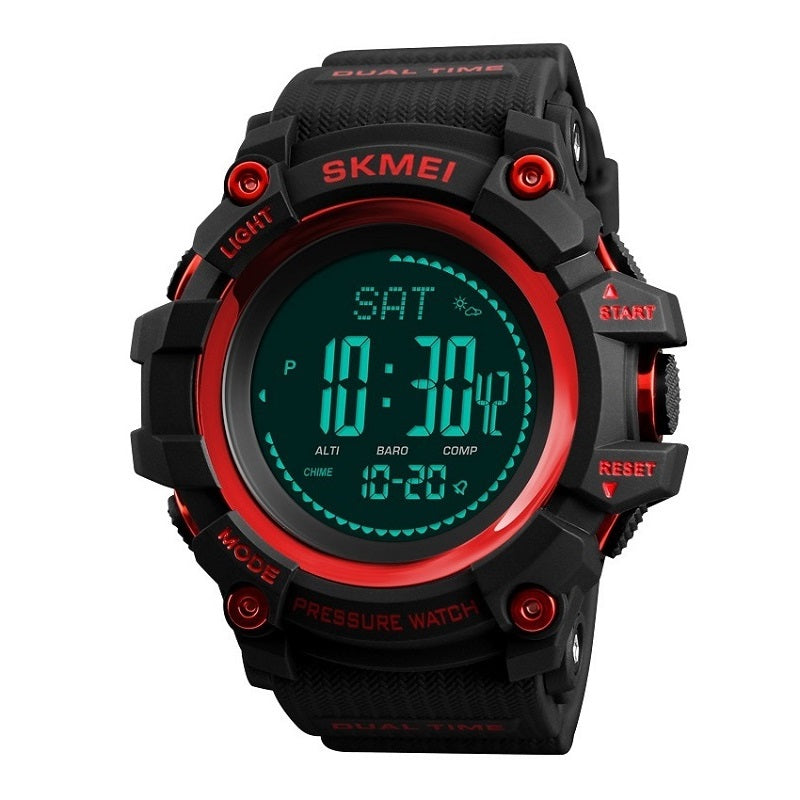 Outdoor Mountaineering Electronic Watch Sports Pedometer Weather Forecast Compass Watch