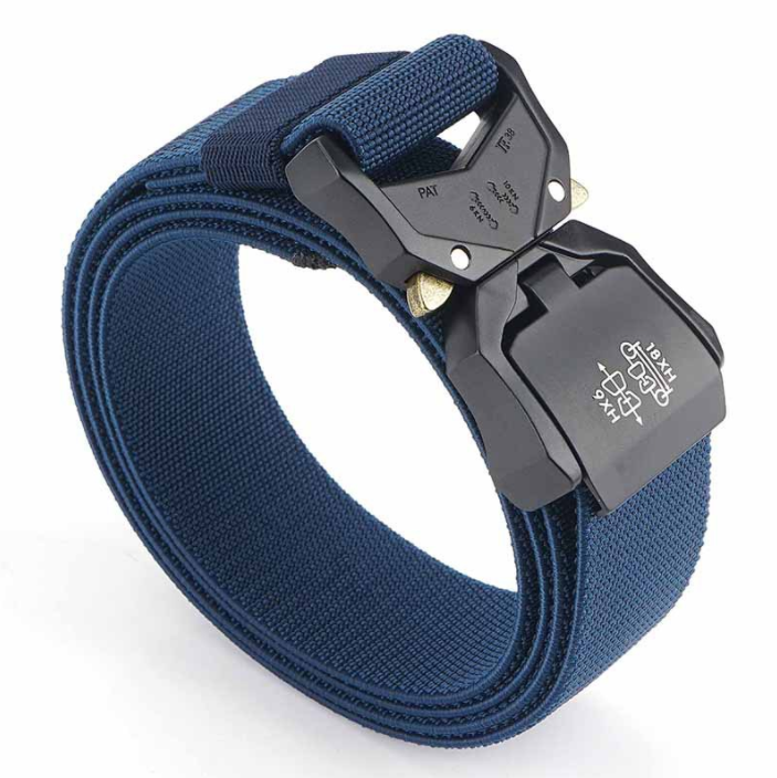 Outdoor Tactical Belt Aluminum Alloy Lightweight Outer Belt Elastic Braid Belt