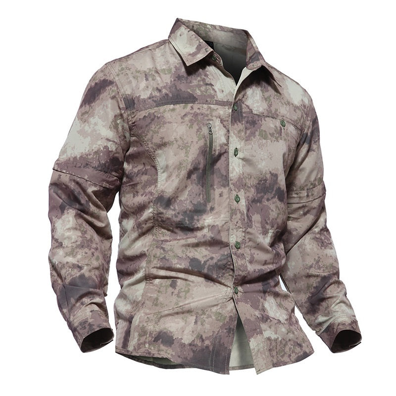 Camouflage Tactical Quick-drying Coat Outdoor Mountaineering Summer Breathable Shirt