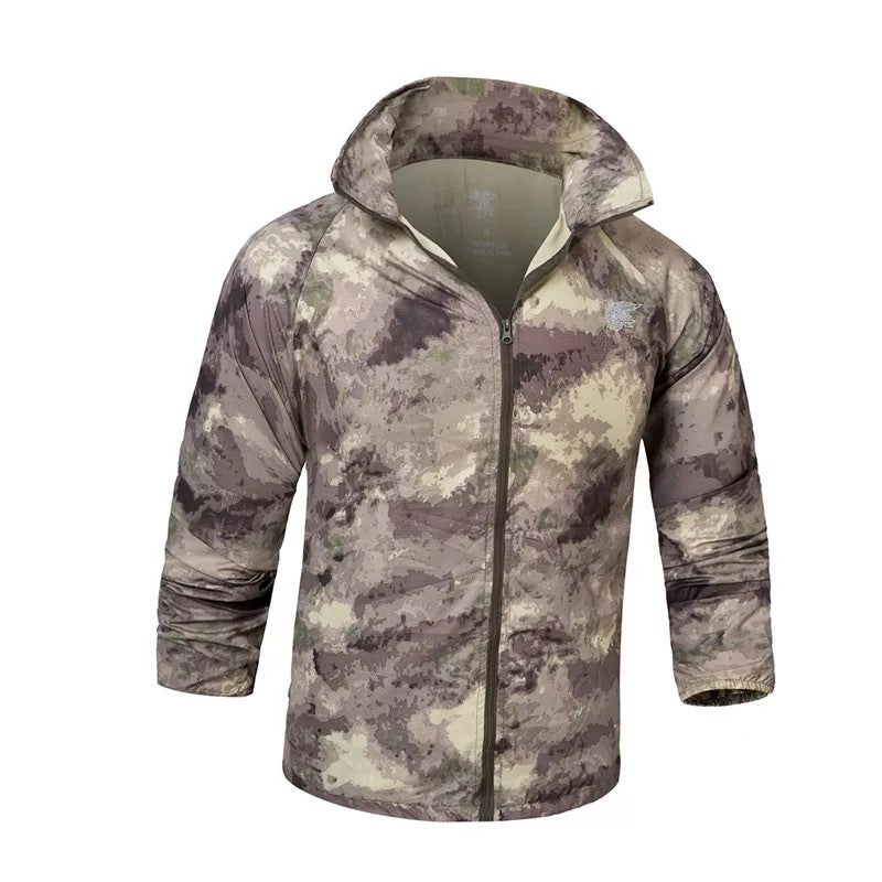 Outdoor Tactical Seal Skin Coat Camouflage Coat Training Field Combat Coat