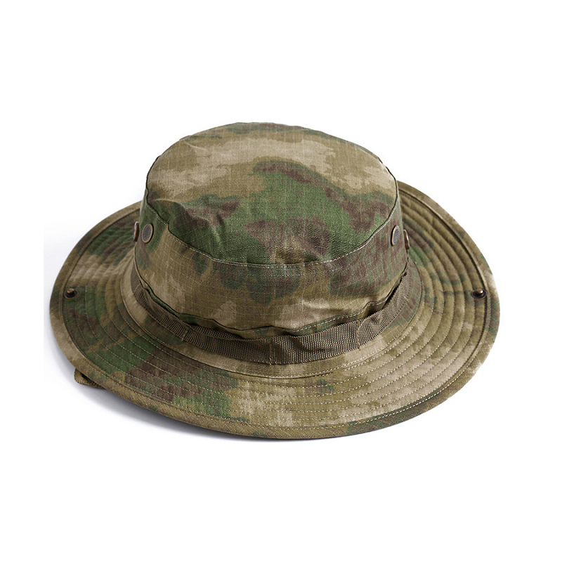 Camouflage Tactical Men's Round Hat Outdoor Sunscreen Benny Hat Fishing Hat