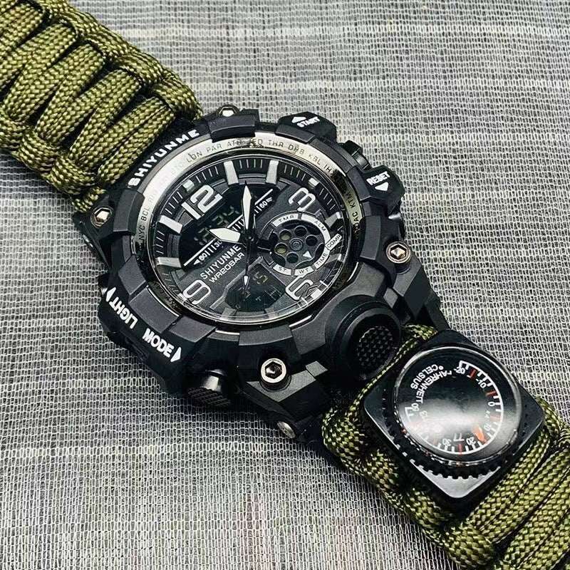 Outdoor Life Rope Compass Sports Multifunctional Men's Watch Student Electronic Watch