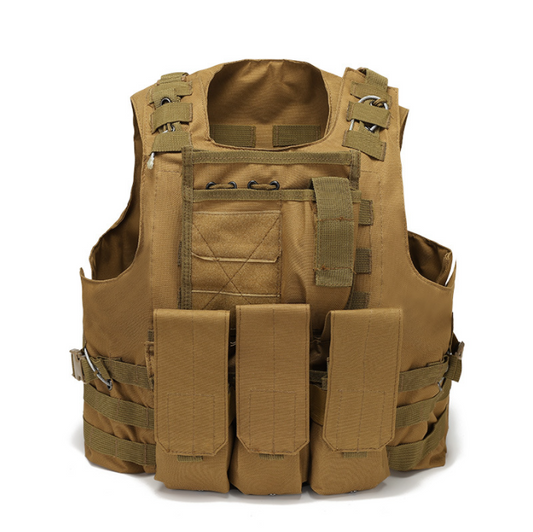 Training Tactical Vest Outdoor Equipment Protective MOLLE System Filed Combat Vest