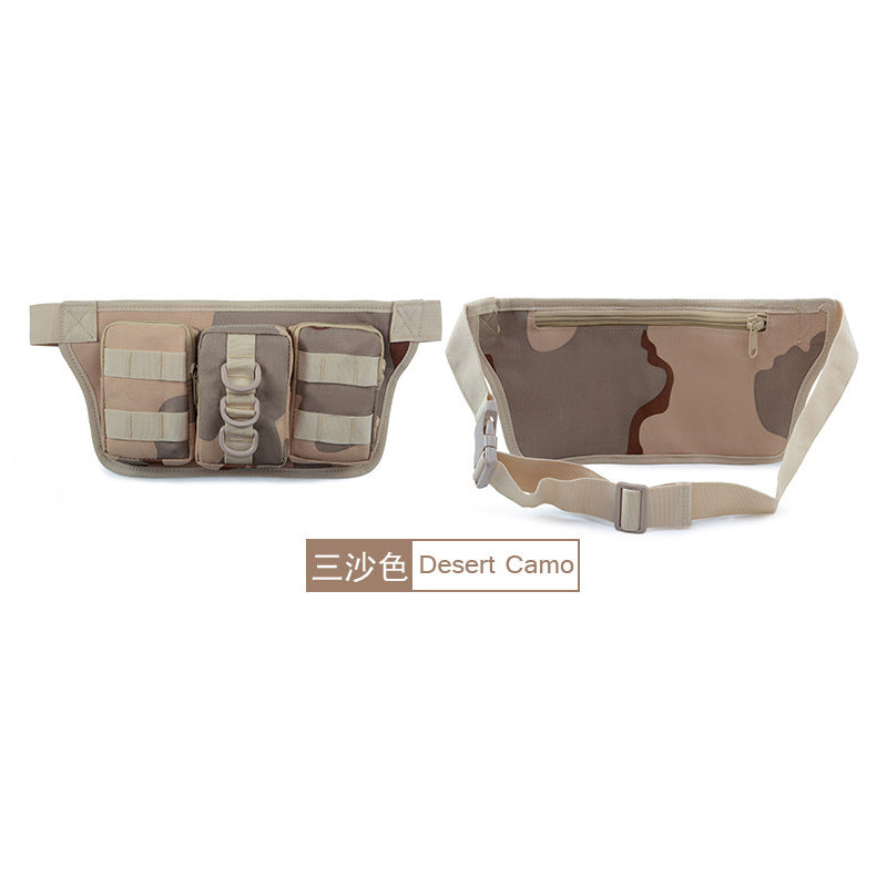 Camouflage Triple Fanny Pack Tactical Sports Outdoor Multifunctional Men's Waist Bag