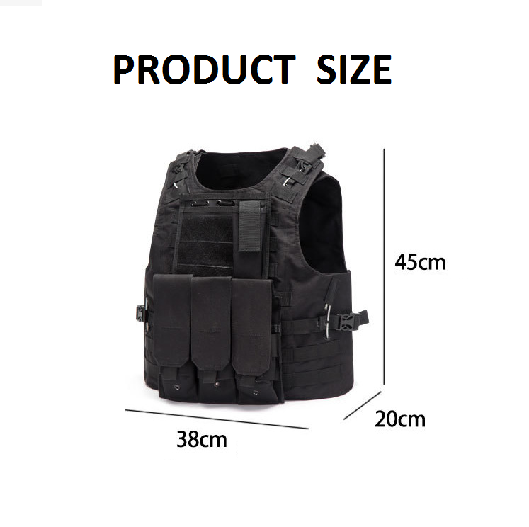 Training Tactical Vest Outdoor Equipment Protective MOLLE System Filed Combat Vest