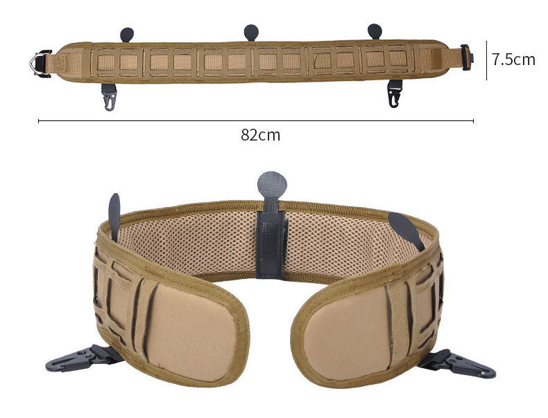 Outdoor Multifunctional Tactical Waist Seal Laser Cut Molle Waterproof Ultra Wide Waist Seal Belt