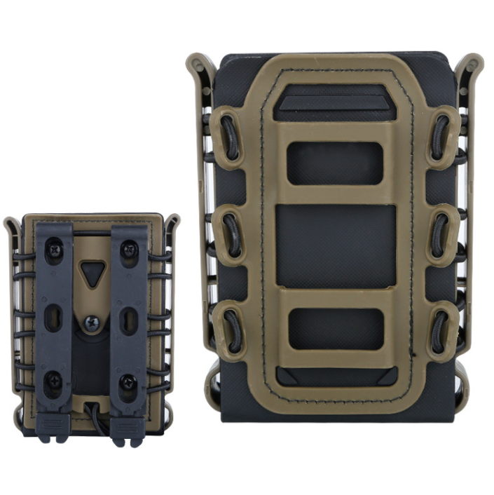 Outdoot Tactical Scorpion Soft Shell Clip Case 5.56 7.62 With MOLLE Connector Clip Magazine Pouch