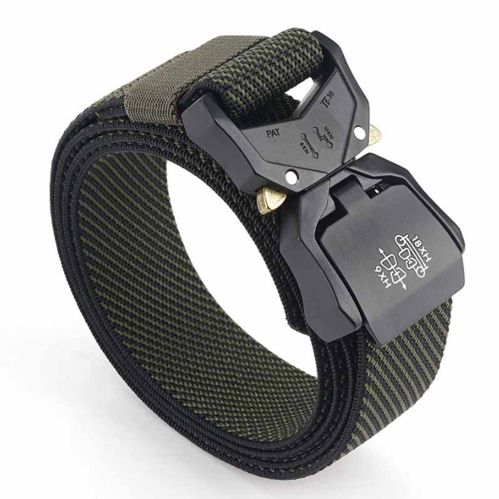 Outdoor Tactical Belt Aluminum Alloy Lightweight Outer Belt Elastic Braid Belt