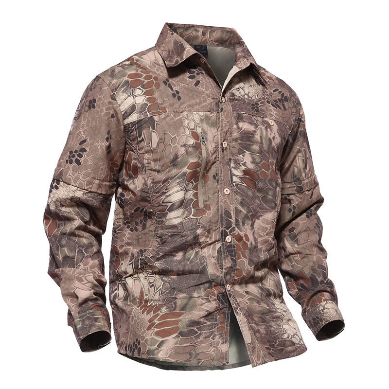 Camouflage Tactical Quick-drying Coat Outdoor Mountaineering Summer Breathable Shirt