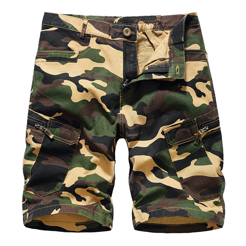 Summer New Men's Overall Shorts Camouflage Casual Pants Combat Sporting Pants