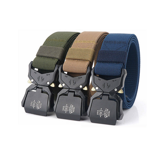 Outdoor Tactical Belt Aluminum Alloy Lightweight Outer Belt Elastic Braid Belt