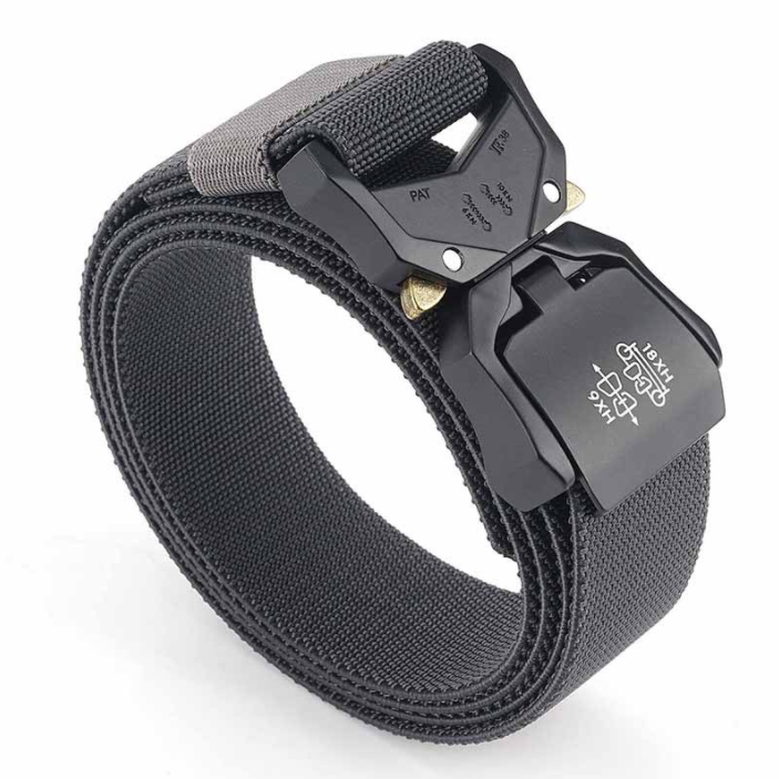 Outdoor Tactical Belt Aluminum Alloy Lightweight Outer Belt Elastic Braid Belt